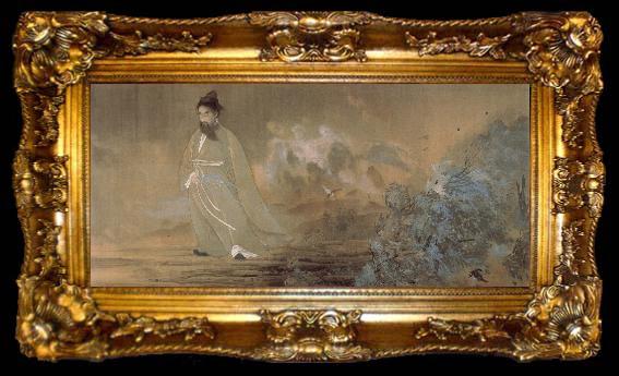 framed  unknow artist Qu Yuan, ta009-2